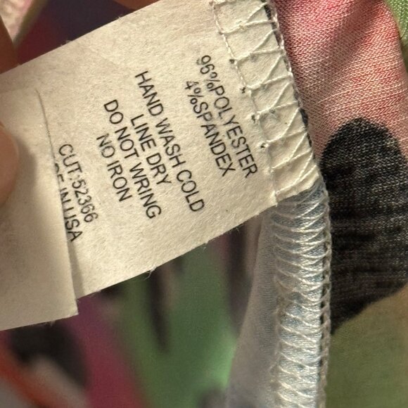 HoneymE Curvy Rainbow Leopard Print Top Sz XL blouse tunic multi - Picture 5 of 12